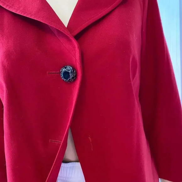 Vintage Talbots Y2K Wool Blend 1 Button Blazer Jacket Women 10P Pockets - Picture 5 of 6